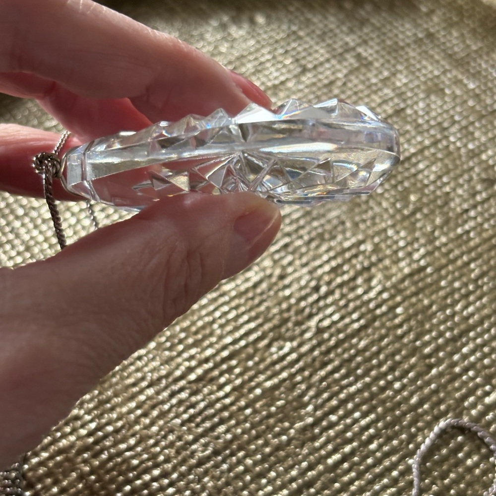 Vintage Waterford Crystal Tear Drop Necklace - Picture 14 of 16